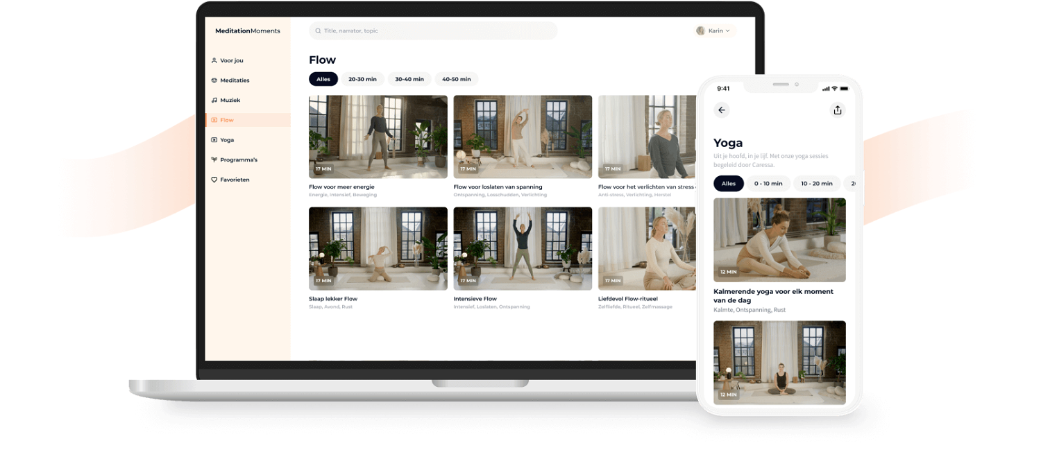 Yoga and Flow mockup